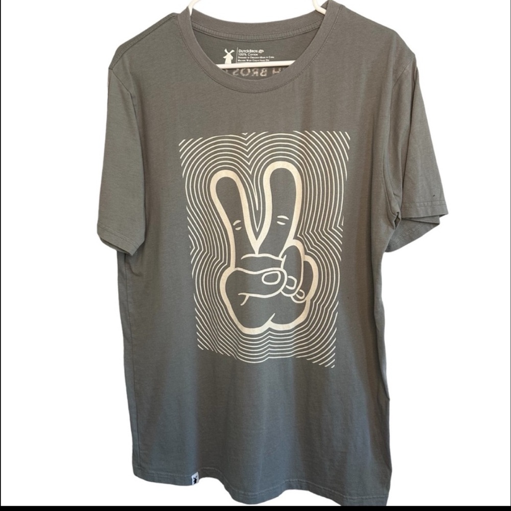 Dutch Bros NWT BRAND NEW IN PACKAGE Gray Short Sleeve T LATGE DB 1992